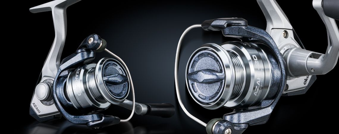 Azaki Spinning Reel - Okuma Azaki Spinning Reel-Cyclonic Flow Rotor Technology-Best choice for the beginners